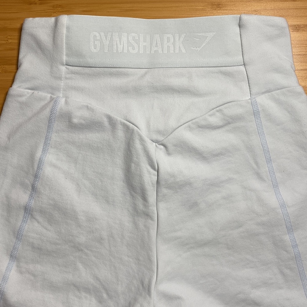 Pastel Blue Gymshark Cycling Shorts SMALL